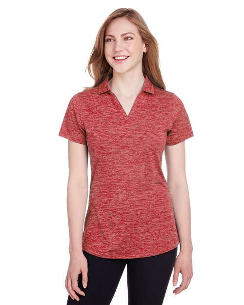 Women's Icon Heather Polo Image 3