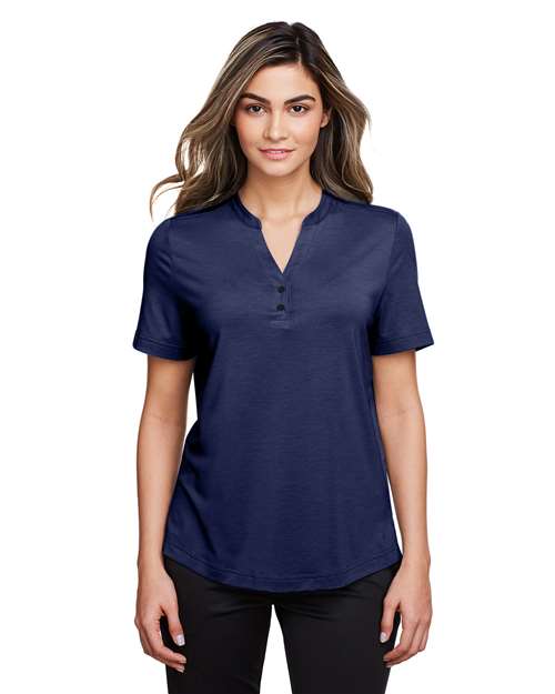 Women's JAQ Snap-Up Stretch Performance Polo Image 4