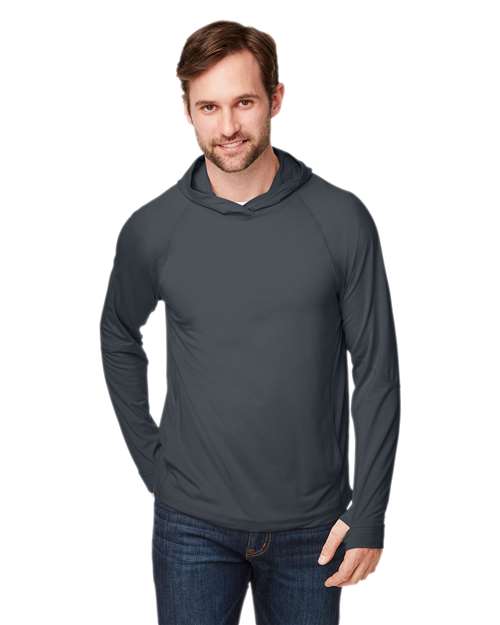 Unisex JAQ Stretch Performance Hooded Long Sleeve T-Shirt