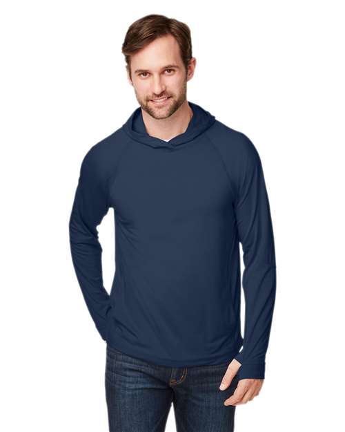 Unisex JAQ Stretch Performance Hooded Long Sleeve T-Shirt