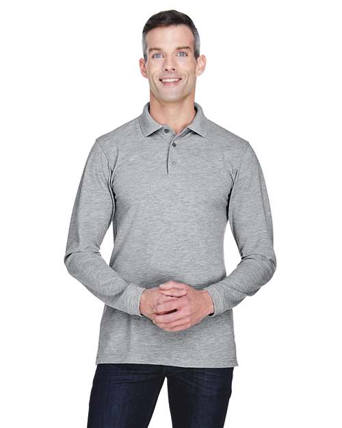 Men's Easy Blend™ Long Sleeve Polo Image 3