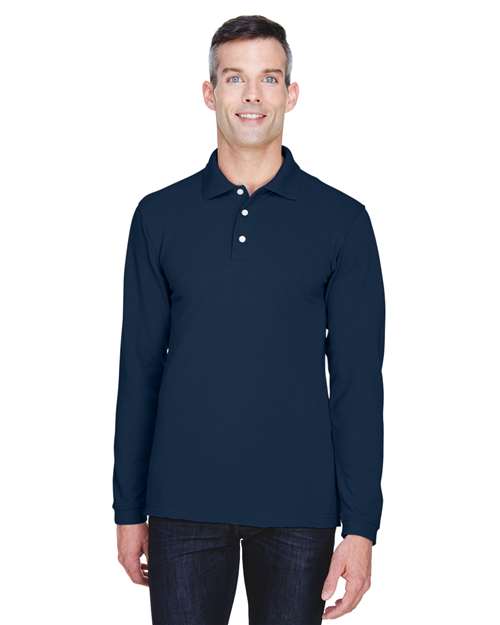 Men's Easy Blend™ Long Sleeve Polo Image 4