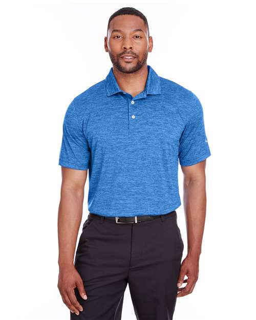 Men's Icon Heather Polo Image 3