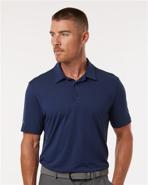 Men's Textured Stripe Polo Image 1