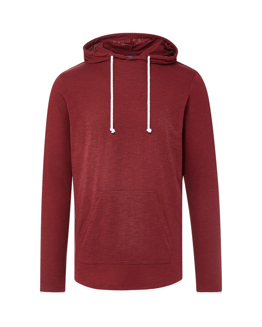 Unisex Miles Slub Hooded Long Sleeve T-Shirt