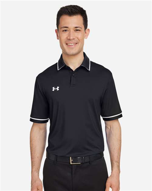Men's Tipped Teams Performance Polo Image 2