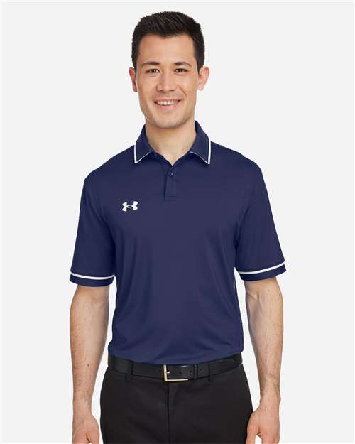 Men's Tipped Teams Performance Polo Image 5