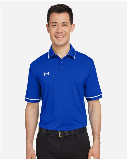 Men's Tipped Teams Performance Polo Image 7