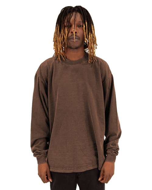 Unisex Max Heavyweight Garment-Dyed Long Sleeve T-Shirt Image 4