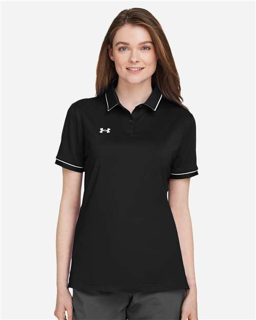 Women's Tipped Teams Performance Polo Image 2