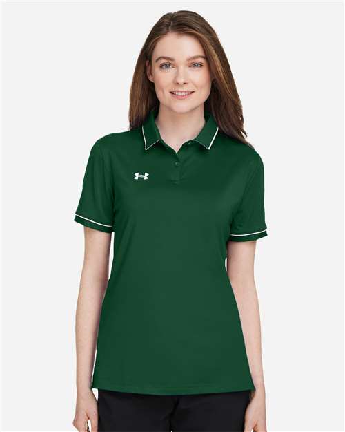 Women's Tipped Teams Performance Polo Image 3