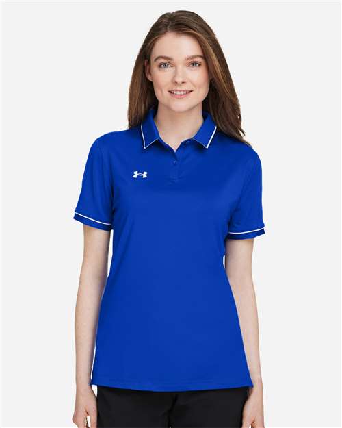 Women's Tipped Teams Performance Polo Image 6