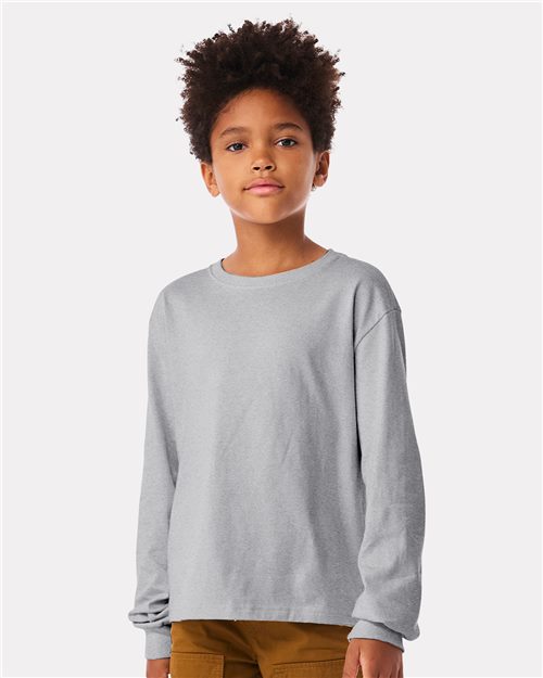 Youth 6oz. Heavyweight Long Sleeve Tee Image 1