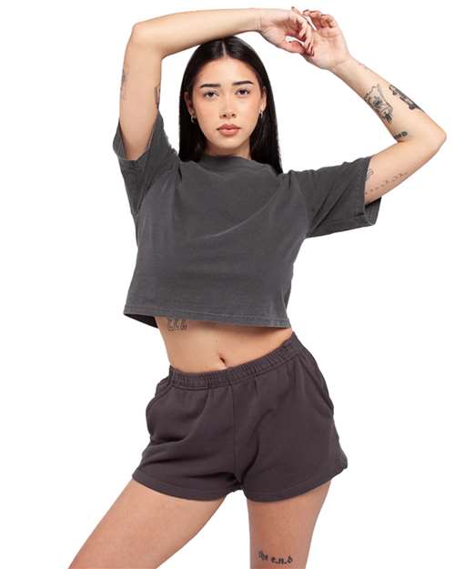 Women's Garment-Dyed Crop T-Shirt Image 4