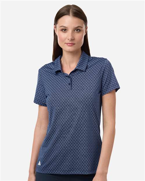 Women's 4-Way Stretch Printed Polo Image 3
