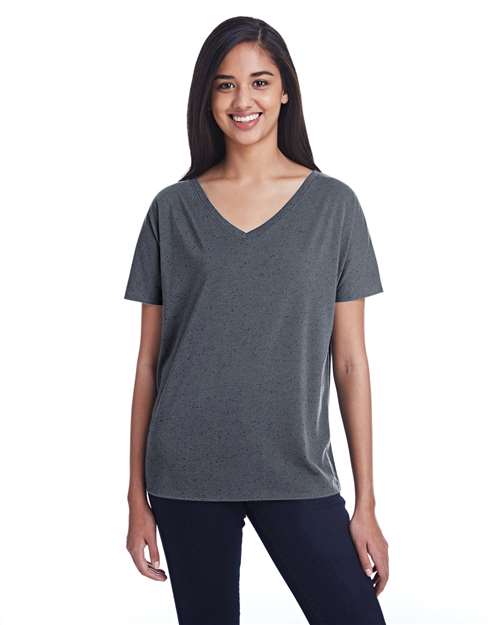 Women's Tri-Blend Fleck V-Neck T-Shirt