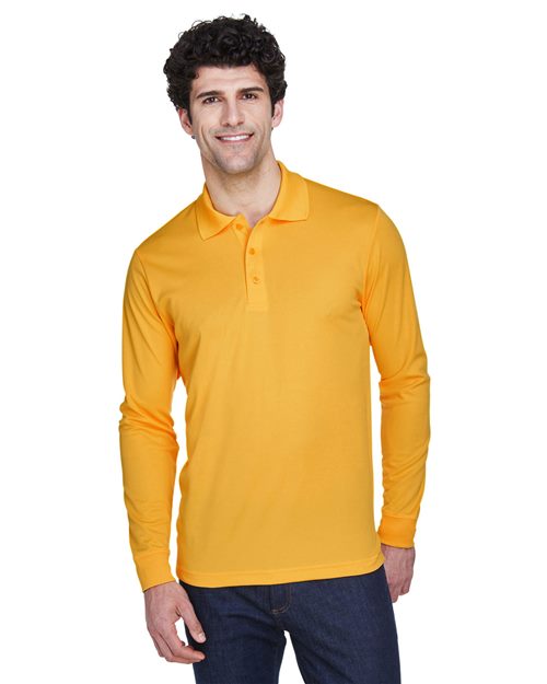 Men's Pinnacle Performance Long Sleeve Piqué Polo Image 1