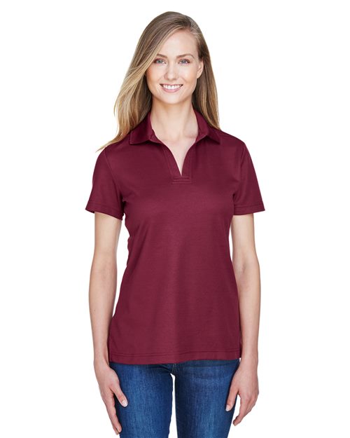 Women's CrownLux Performance® Plaited Polo Image 1