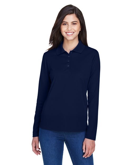 Women's Pinnacle Performance Long Sleeve Piqué Polo Image 1