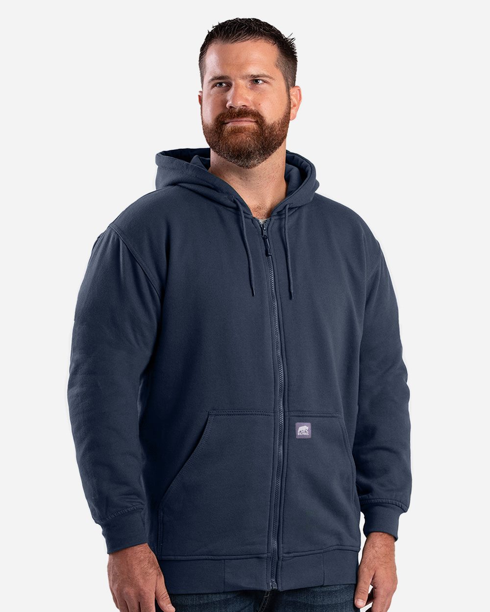 Men's Tall Heritage Thermal-Lined Full-Zip Hooded Sweatshirt