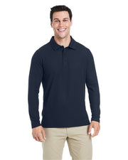 Men's Fusion ChromaSoft™ Long Sleeve Pique Polo Image 1