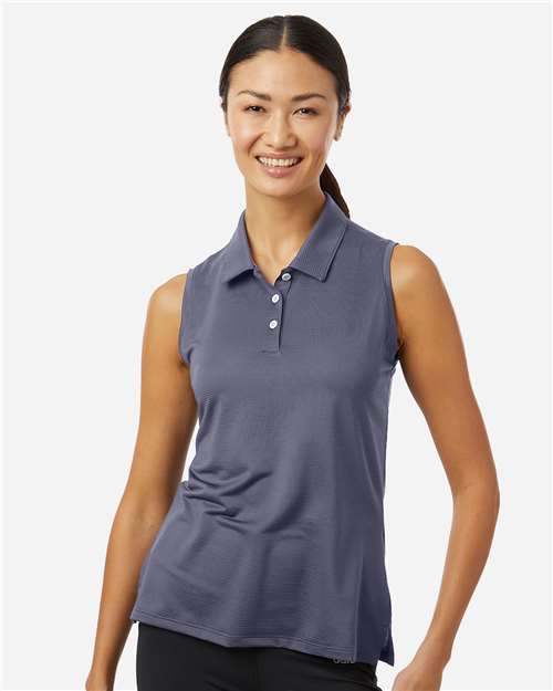 Women's Ottoman Sleeveless Polo Image 4