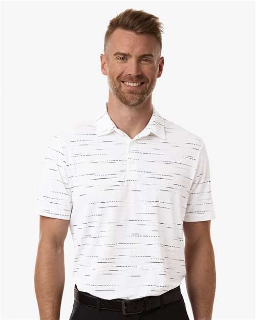 Men's Ultimate365 Mesh Glimmer Print Polo Image 2