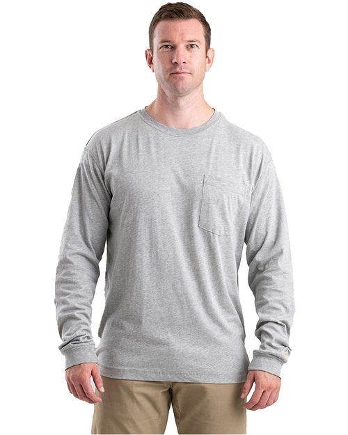 Men's Performance Long Sleeve Pocket T-Shirt Image 1