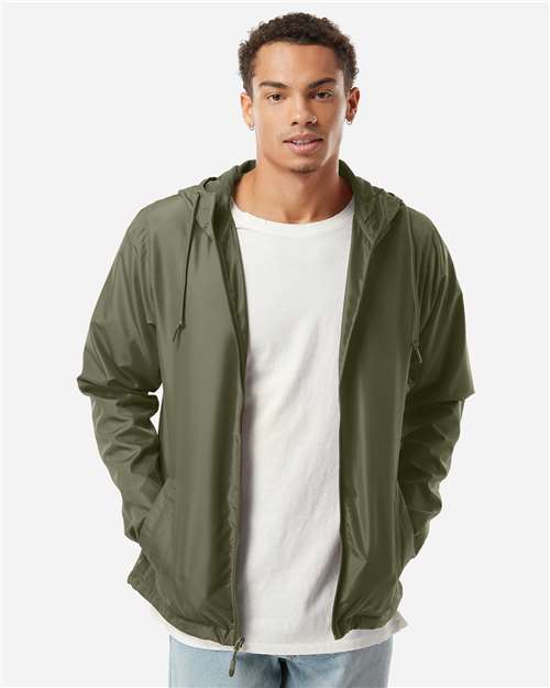 Men's Lightweight Windbreaker Full-Zip Jacket