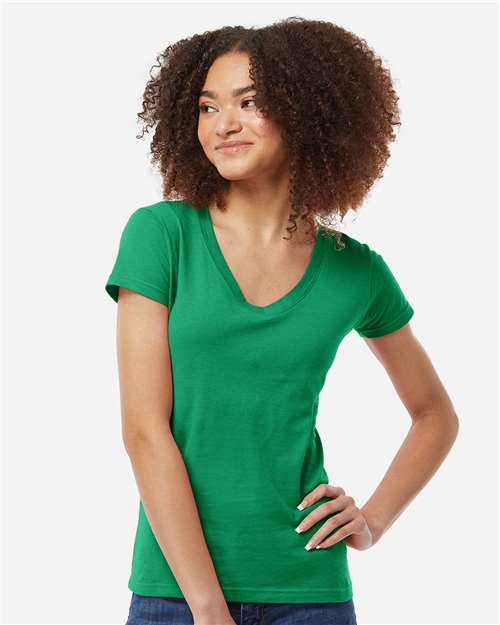 Women's Fine Jersey V-Neck T-Shirt