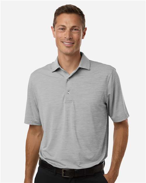 Men's Bohemian Striped Heather Performance Polo Image 2