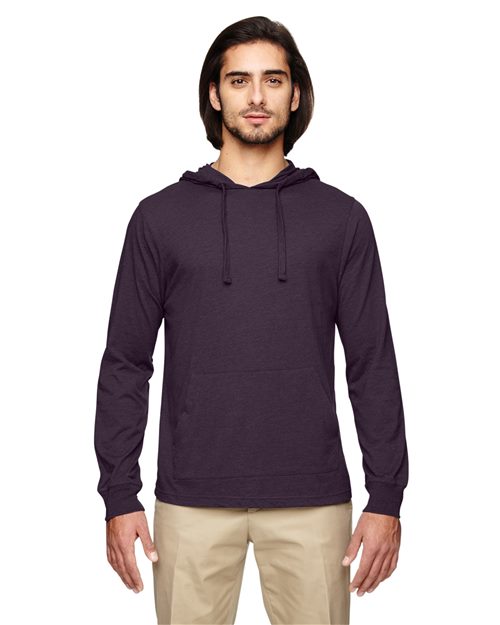 Unisex Eco Jersey Pullover Hooded Long Sleeve T-Shirt