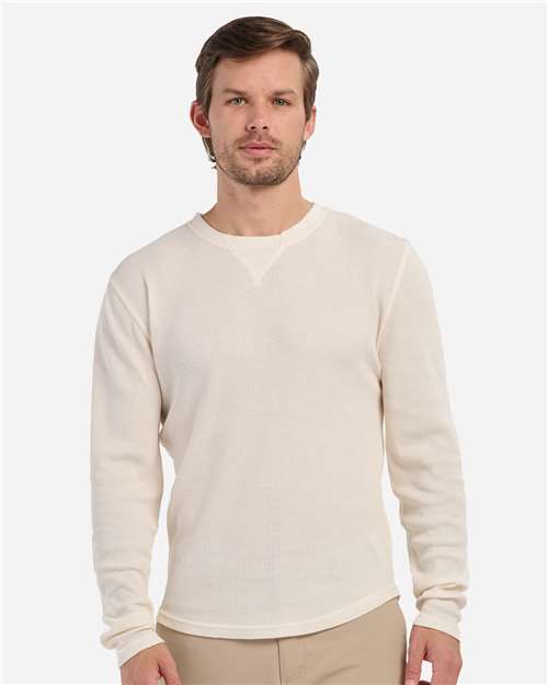 Men's Waffle Knit Long Sleeve T-Shirt Image 3