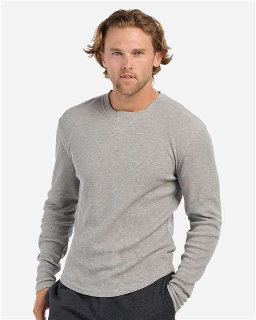 Men's Waffle Knit Long Sleeve T-Shirt Image 5