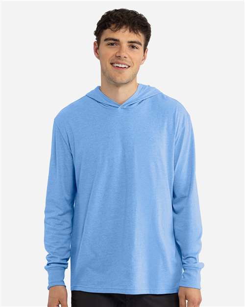 Unisex CVC Hoodie Long Sleeve Tee