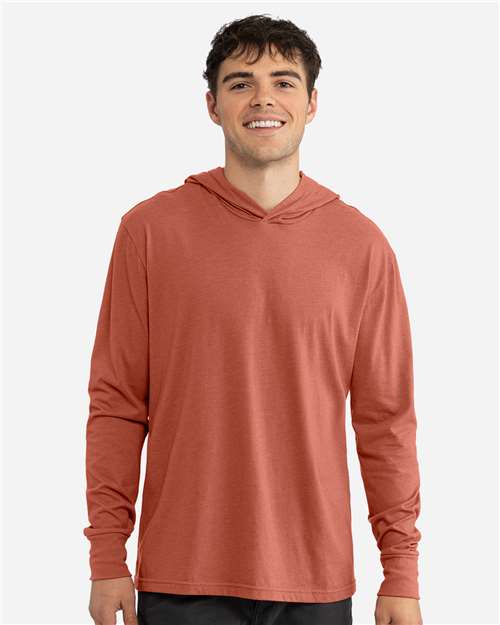 Unisex CVC Hoodie Long Sleeve Tee