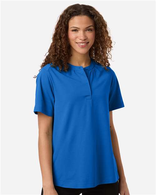 Women's Seaton Pebble Textured Polo Image 3