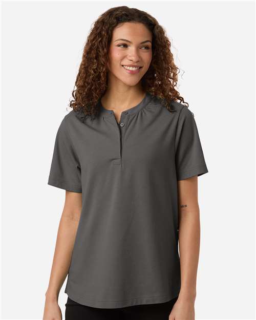 Women's Seaton Pebble Textured Polo Image 4