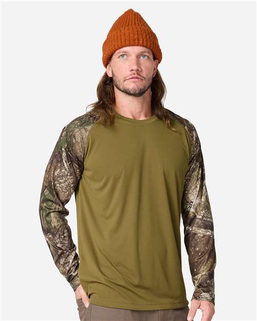 Unisex Realtree® Performance Colorblocked Long Sleeve T-Shirt