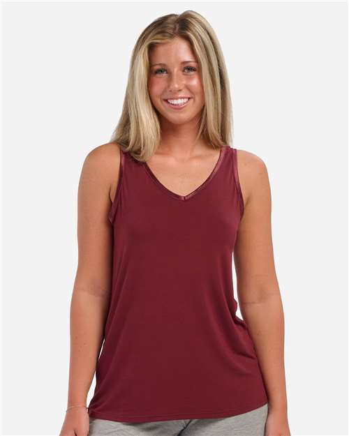Women's Bamboo V-Neck Tank Top Image 3