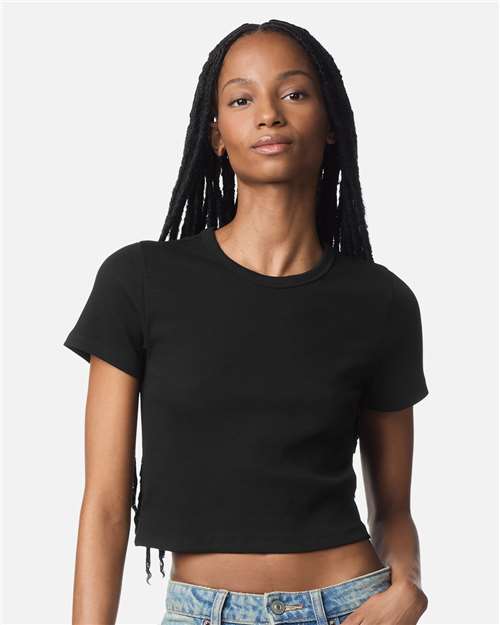 Women's Baby Rib Fitted Cropped Tee