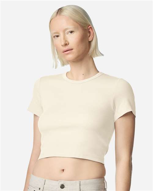 Women's Baby Rib Fitted Cropped Tee