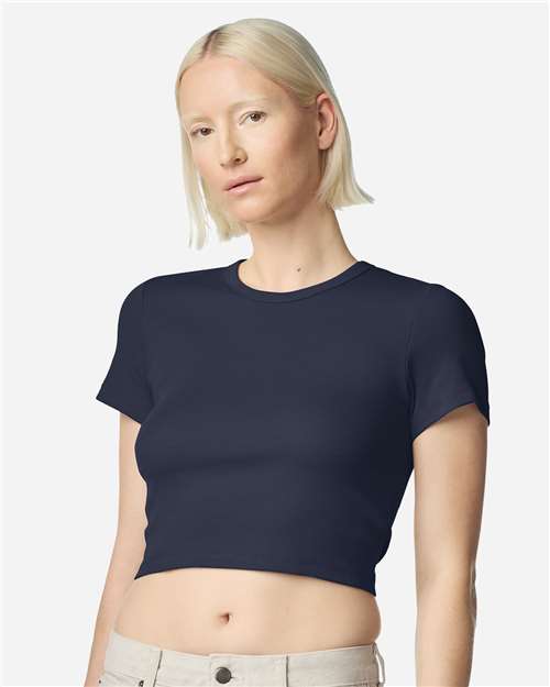 Women's Baby Rib Fitted Cropped Tee