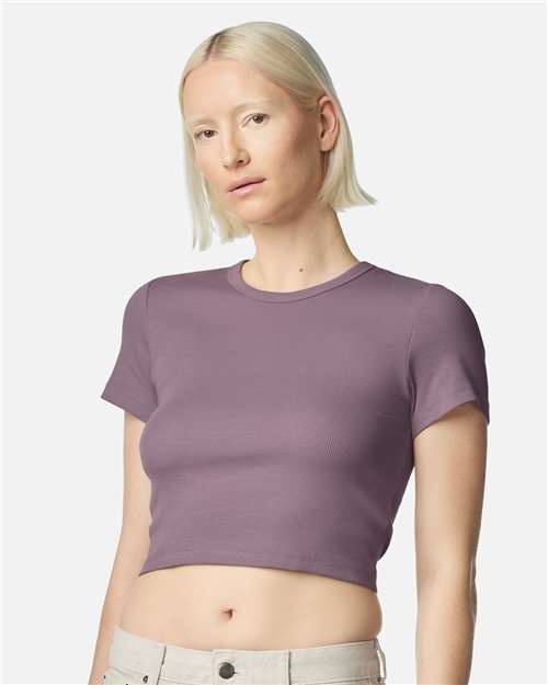 Women's Baby Rib Fitted Cropped Tee