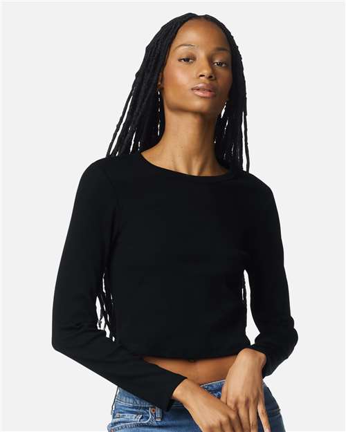 Women's Baby Rib Long Sleeve Fitted Tee