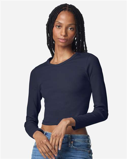 Women's Baby Rib Long Sleeve Fitted Tee