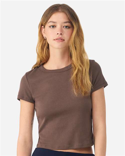 Women's Micro Rib Baby Tee Image 5