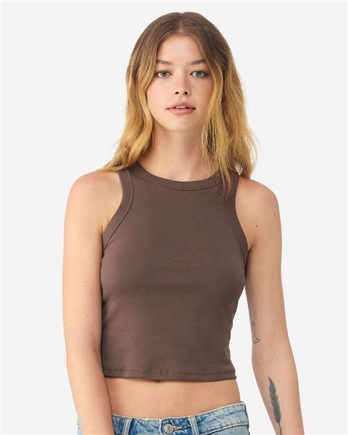Women's Micro Rib Racer Tank Image 4