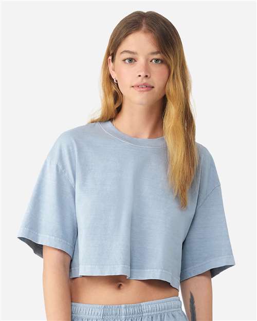 Women's Garment-Dyed Cropped Tee Image 2