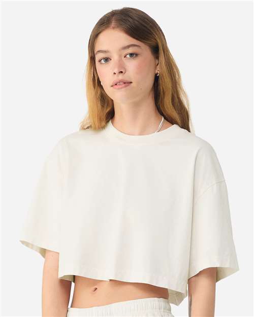 Women's Garment-Dyed Cropped Tee Image 3